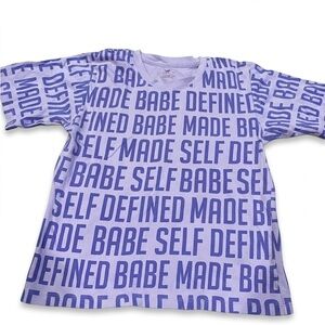 Chick Lavender 'Self Made' Graphic Tee for Kids-
Size 14